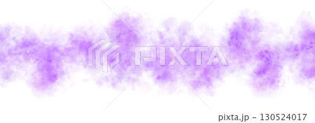 Violet or purple smoke cloud line on transparent background mockup template for magic atmosphere or explosion effect 130524017