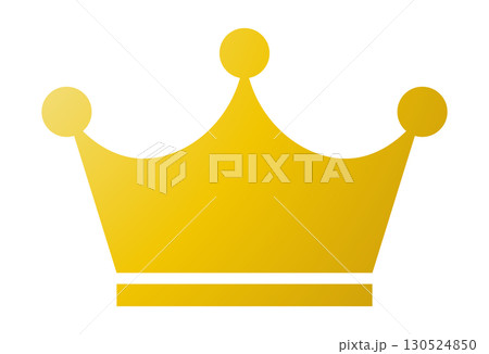 シンプルな王冠の素材 ゴールド ベクター シンプルな王冠の素材 ゴールド ベクター 130524850