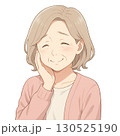 照れる素敵なシニア女性 130525190