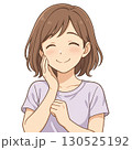 照れる女性 130525192
