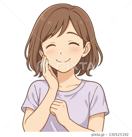 照れる女性 130525192