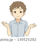 呆れた顔の男性のイラスト 130525202