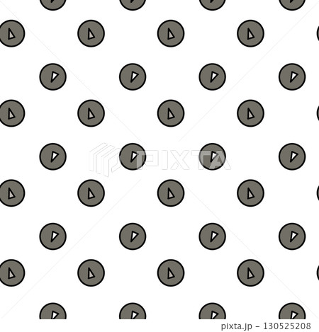 Seamless abstract circles pattern .Seamless geometric drawing with pencils and school buttons, squares and polka dots, digital illustration. 130525208