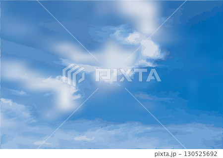 Blue sky with white clouds, summer cloudy clear sky background, heaven watercolor imitation Blue sky with white clouds, summer cloudy clear sky background, heaven watercolor imitation 130525692