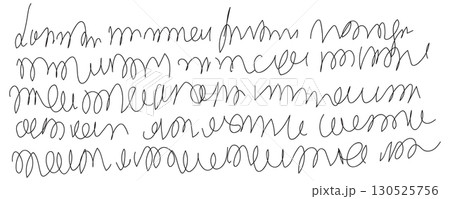 Vintage handwriting letter, retro unreadable text 130525756