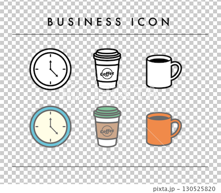 簡單圖標集（商業） 130525820