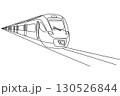 A Continuous One Line Drawing of a Modern High-Speed Train 130526844