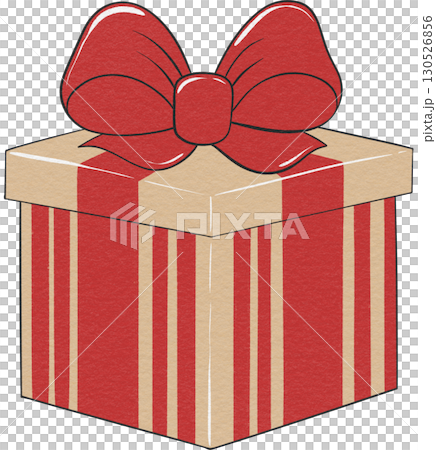 Wrapped Christmas gifts with festive ribbons and bows, perfect for holiday decor and celebration. 130526856