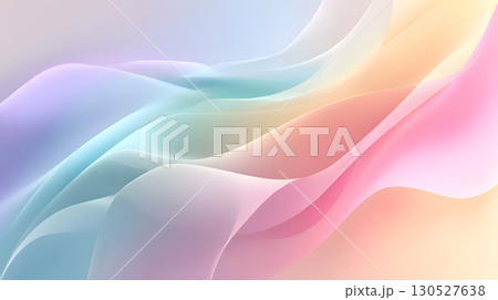 Smooth flowing gradient background with pastel tones and soft curves. Perfect for web design, posters, and presentation visuals. 130527638