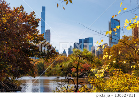 Central Park in New York City on a sunny autumn Central Park in New York City on a sunny autumn 130527811