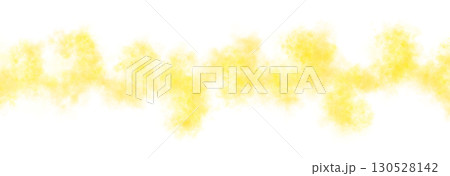 Yellow smoke cloud line on transparent background mockup template for toxic explosion or dramatic atmosphere effect 130528142