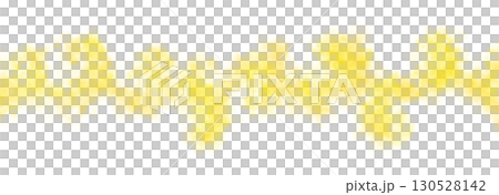 Yellow smoke cloud line on transparent background mockup template for toxic explosion or dramatic atmosphere effect 130528142