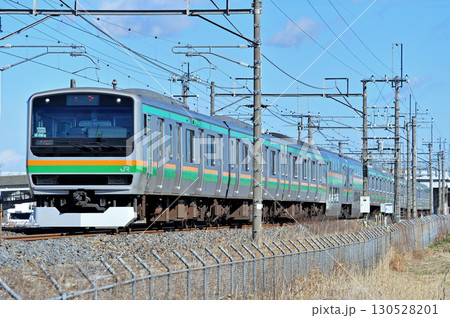 東北本線　栗橋ー東鷲宮　JR東日本　E231系1000番台　K-08編成（国府津） 130528201