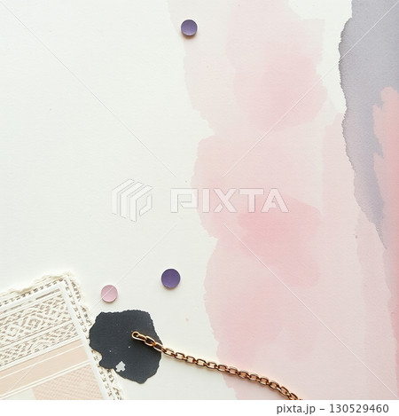 Aged paper surface with textile relief elements. 130529460