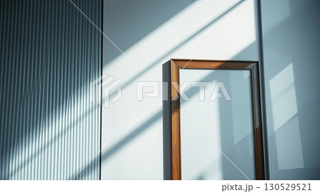 Empty mockup frame on wall in modern office. 130529521