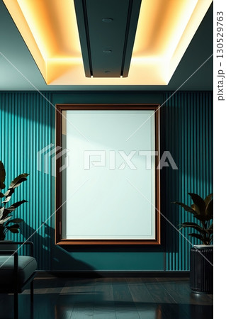 Office interior with blank frame for corporate identity. Office interior with blank frame for corporate identity. 130529763
