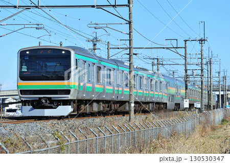 東北本線 栗橋ー東鷲宮 JR東日本 E231系1000番台 U503編成(小山) 東北本線 栗橋ー東鷲宮 JR東日本 E231系1000番台 U503編成(小山) 130530347