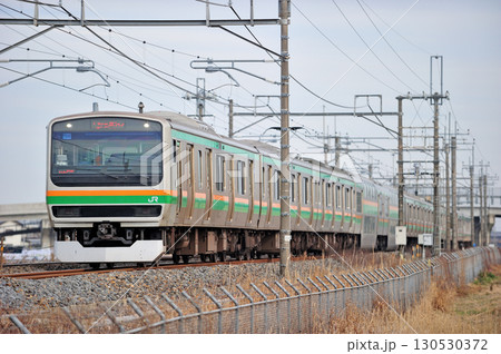 東北本線　栗橋ー東鷲宮　JR東日本　E231系1000番台　U506編成（小山） 130530372
