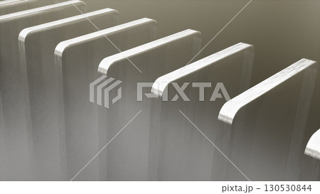 Abstract Glass plates. Computer generated 3d render 130530844