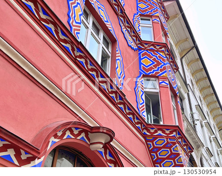 Detail of Vurnik house or the Cooperative Business Bank building,Ljubljana 130530954