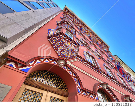 Detail of Vurnik house or the Cooperative Business Bank building,Ljubljana 130531038