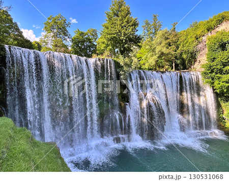 Waterfall on river Pliva in Jajce, Bosnia and Herzegovina Waterfall on river Pliva in Jajce, Bosnia and Herzegovina 130531068