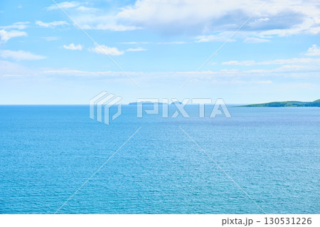 The nature of the Khasansky district of Primorsky Krai, Russia. The lip of the Teal of the Slavic Bay, the inner bay of Peter the Great in the summer. The nature of the Khasansky district of Primorsky Krai, Russia. The lip of the Teal of the Slavic Bay, the inner bay of Peter the Great in the summer. 130531226