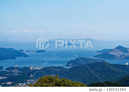 青い海と島々 伊勢志摩スカイラインからの景観 130531394