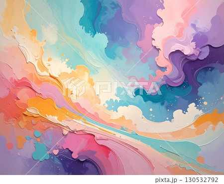 抽象的なパステルカラーのアート背景 130532792