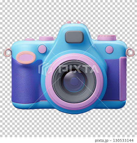 3D復古可愛彩色相機 130533144