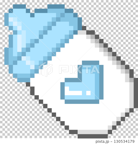 嬰兒奶瓶的可愛像素藝術 嬰兒奶瓶的可愛像素藝術 130534179