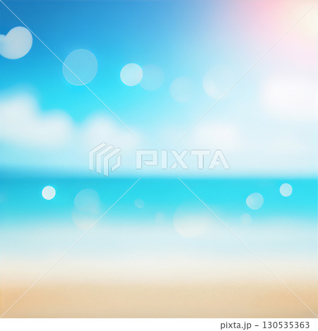 夏空の広がる爽やかな海辺 夏空の広がる爽やかな海辺 130535363