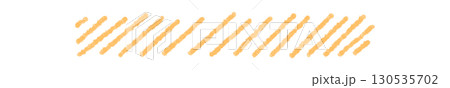 Crayon scribble rectangle with stripe banner creates a bold frame. Stroke and sketch highlight pastel texture in a graphic background, text box format for creative layouts. Orange style, isolated 130535702