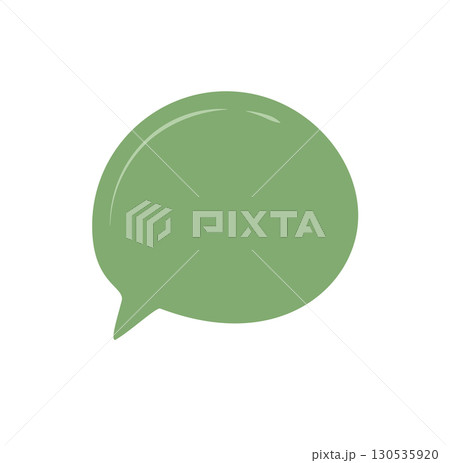 Green organic speech bubble sticker patch in a hand drawn circle shape. This message box adds chat and conversation style as a unique sticker or patch for talk and message concepts in modern media. Green organic speech bubble sticker patch in a hand drawn circle shape. This message box adds chat and conversation style as a unique sticker or patch for talk and message concepts in modern media. 130535920
