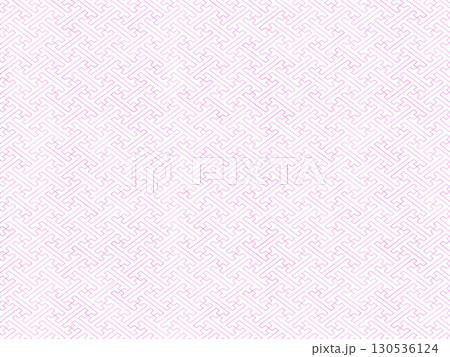 工字繋ぎ文様の和風背景素材 130536124