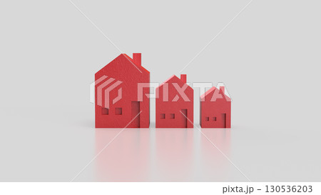 The House for Property or Building Business 3d Rendering. The House for Property or Building Business 3d Rendering. 130536203