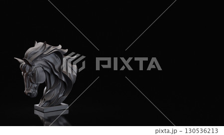 The Black House Bust for Business concept 3d Rendering. 130536213