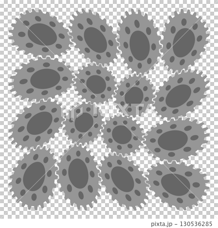 渦巻き状に歪んだ歯車パターンイラスト 130536285