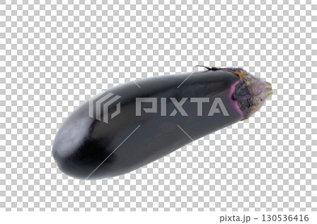 One eggplant on a transparent background (png) 130536416