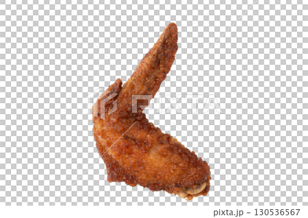 Deep fried chicken wings on a transparent background (png) Deep fried chicken wings on a transparent background (png) 130536567