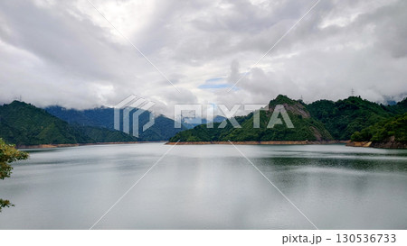 福島県南会津郡只見町の田子倉ダム 福島県南会津郡只見町の田子倉ダム 130536733