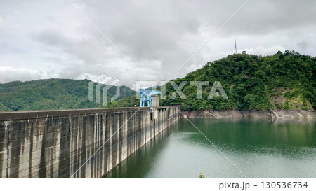 福島県南会津郡只見町の田子倉ダム 福島県南会津郡只見町の田子倉ダム 130536734