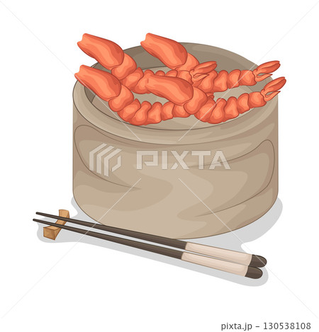 Illustration of shrimp Illustration of shrimp 130538108