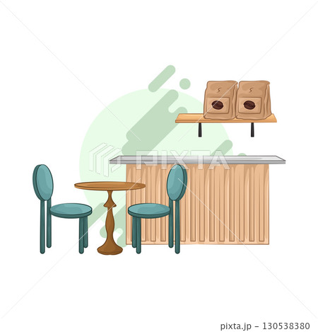 Illustration of Bar Table Illustration of Bar Table 130538380