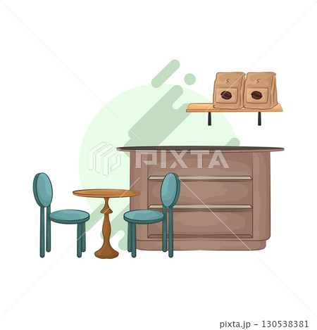 Illustration of Bar Table Illustration of Bar Table 130538381