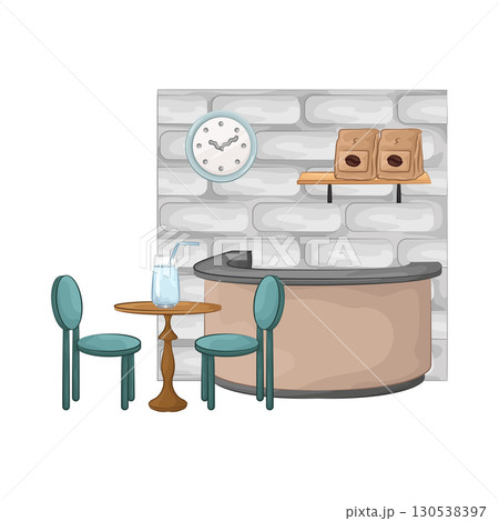 Illustration of Bar Table Illustration of Bar Table 130538397