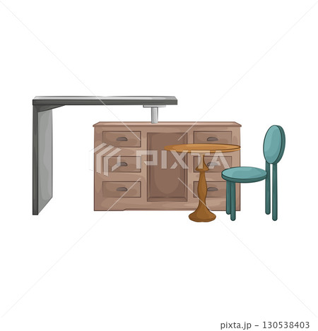 Illustration of Bar Table Illustration of Bar Table 130538403