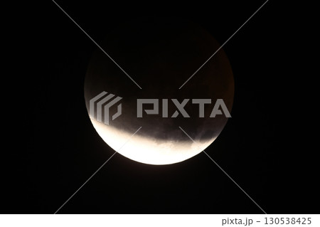 皆既月食前・部分食 皆既月食前・部分食 130538425