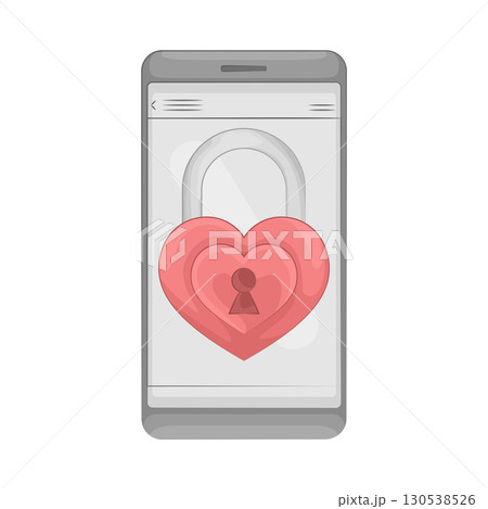 Illustration of phone lock Illustration of phone lock 130538526