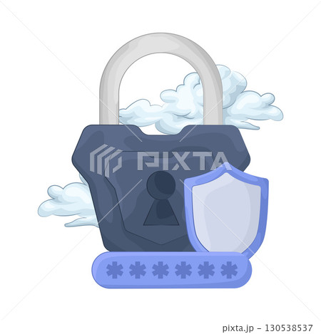 Illustration of password lock 130538537